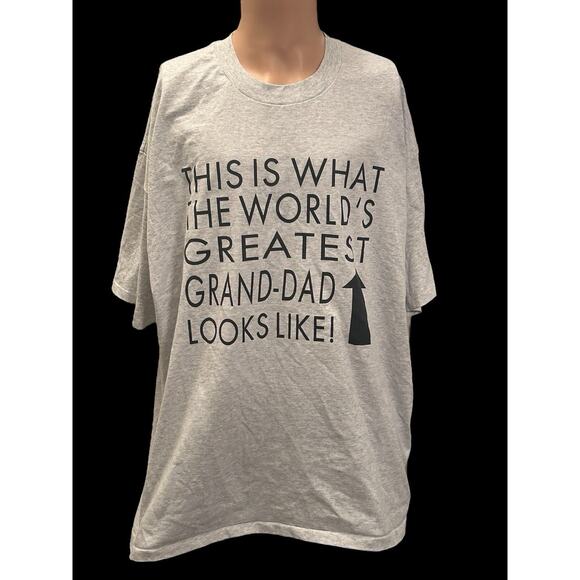 This Is What‎ The World’s Greatest Grand-Dad Looks Like Men’s 2XL T shirt - Picture 1 of 6